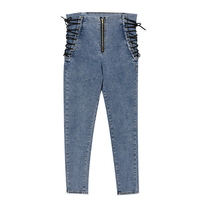 Christina – Hooggetailleerde Slim Skinny Jeans