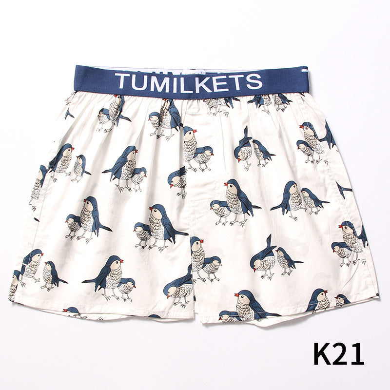 Allan – Bedrukte Herenboxershorts van Katoen