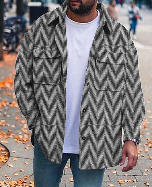 Glenn – Herenmantel met Polokraag