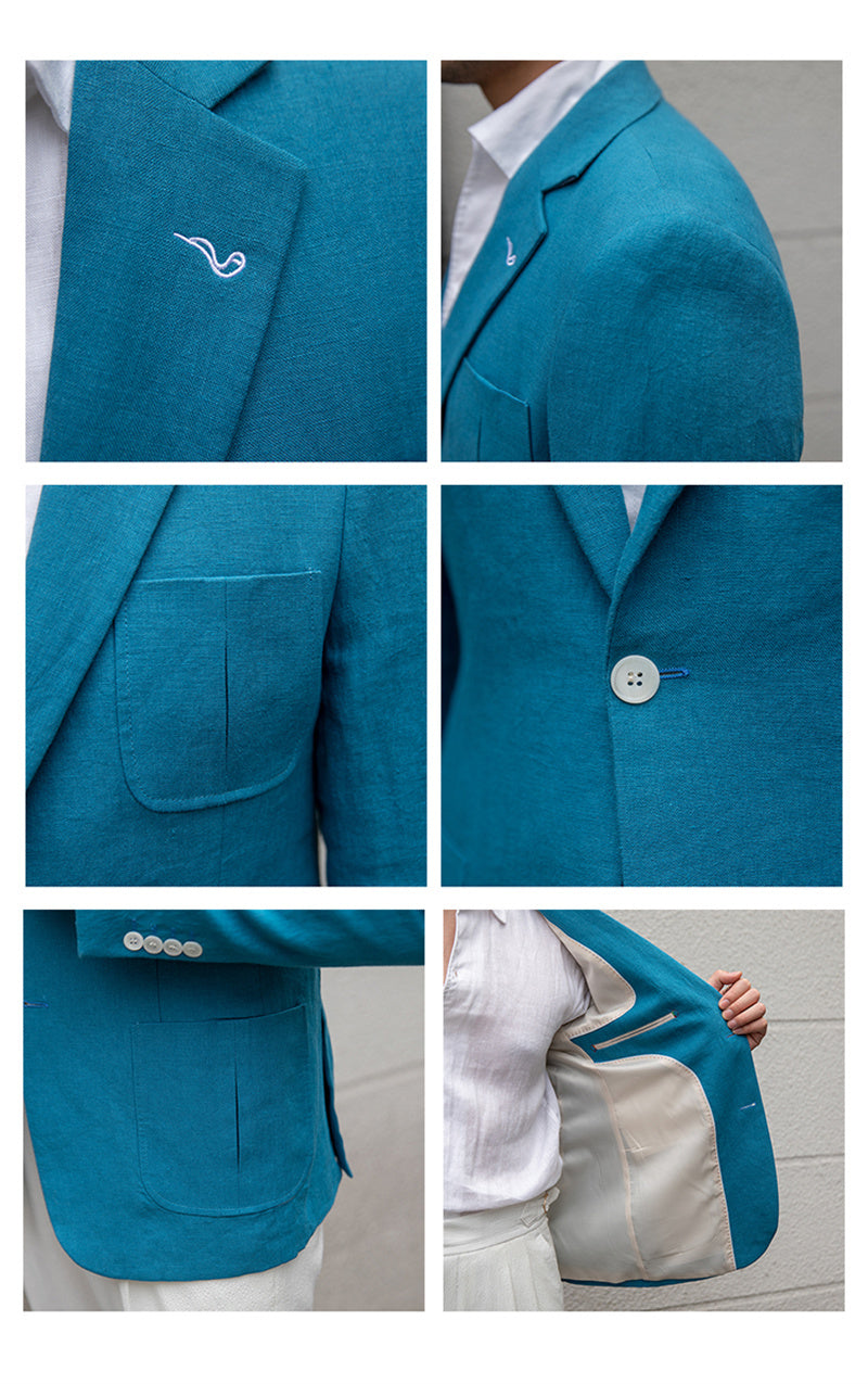 Matthew – Dunne Ademend Linnen Vrijetijdsjas