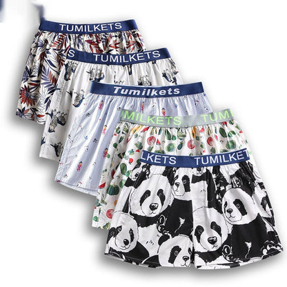 Allan – Bedrukte Herenboxershorts van Katoen