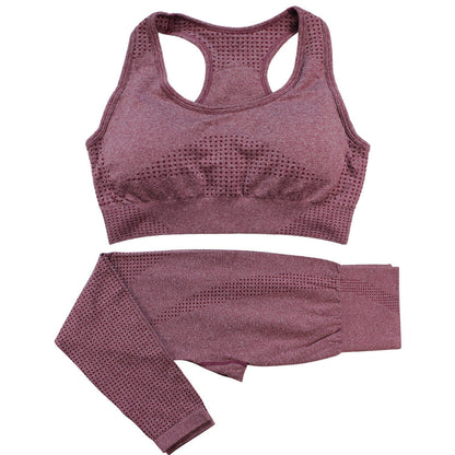 Amy – Naadloos Yoga-Set voor Vrouwen met Hoge Taille Leggings