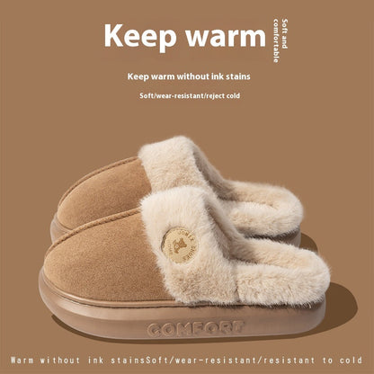 Audrey – Fluffy Winterpantoffels met Dikke Zool