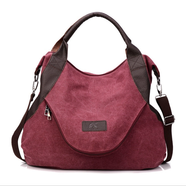 Miranda – Minimalistische Retro Schoudertas van Vintage Canvas