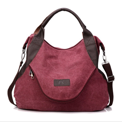 Miranda – Minimalistische Retro Schoudertas van Vintage Canvas