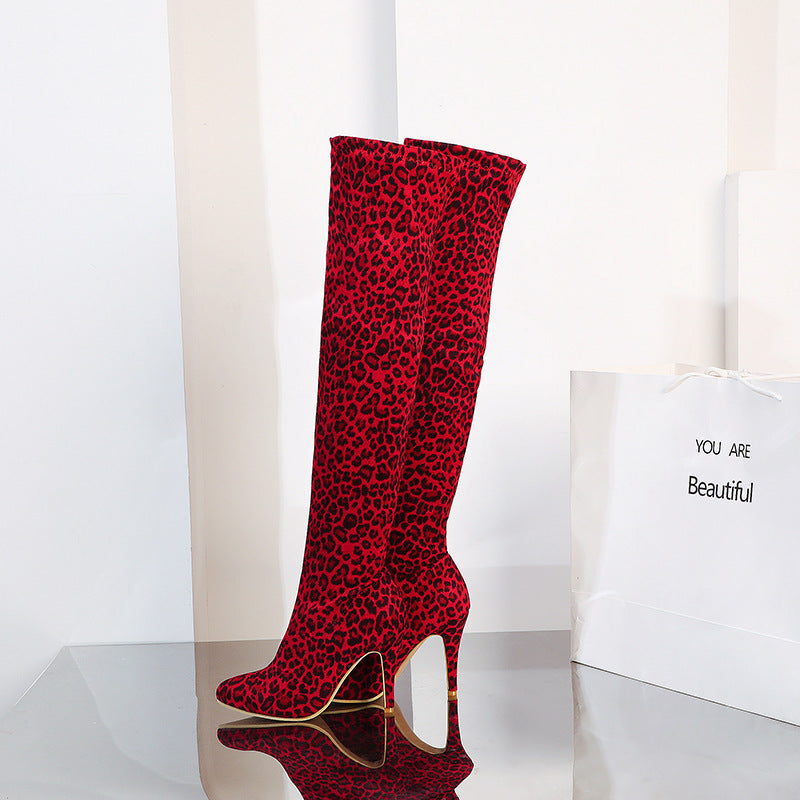 Rachael – Trendy Overknee Laarzen met Puntige Neus