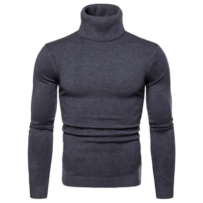 Ron – Thermo-Turtleneck Pullover voor Heren in Effen Designs