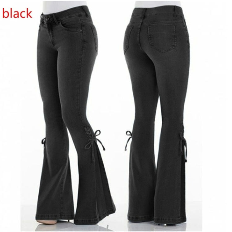 Amy – Dames Stretch-Jeans met Midden Taille