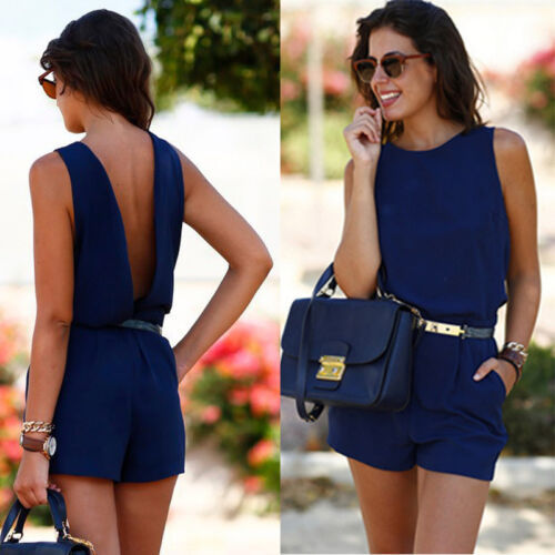 Kelly – Rugloze Dames Jumpsuit met Tailleband