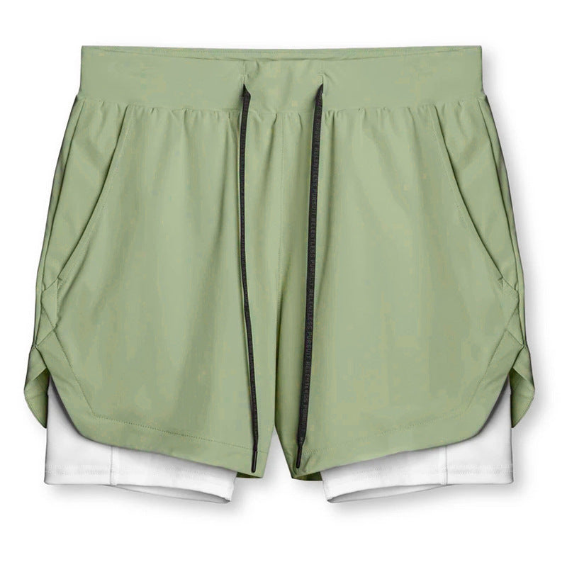 Aidan – Sportieve, sneldrogende, dubbele laag twee-in-één hardloopshorts