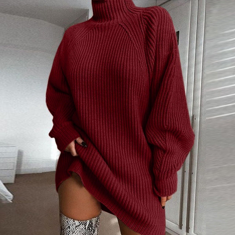 Lynda – Lange Coltrui Jurk Winter Warme Damestrui