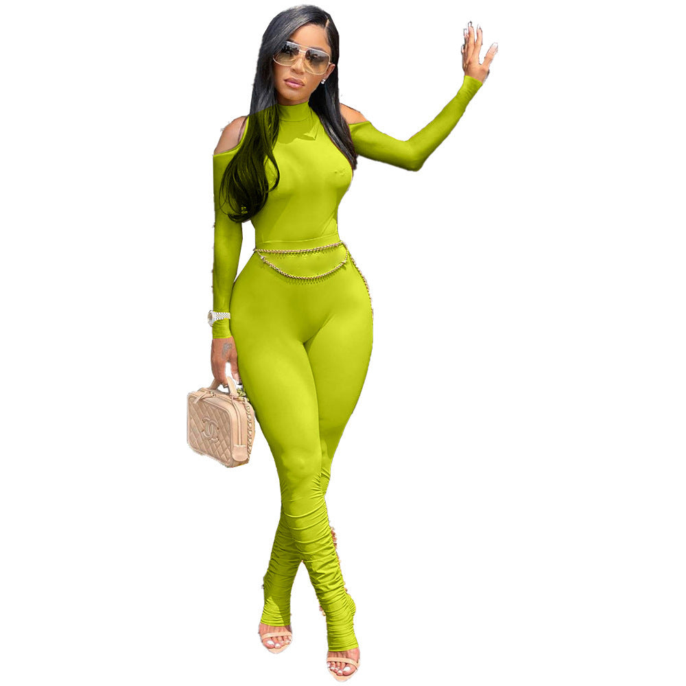 Robyn – Lange Dames Overall met Rits en Plooien