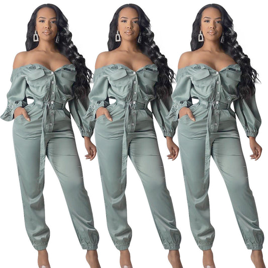Helen – Streetwear Jumpsuit met Sexy Off-Shoulder-Design