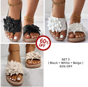 Caroline – Bloemen Slippers voor Strand en Outdoor