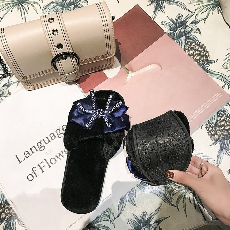 Kathryn – Einfarbige Hausschuhe für Damen