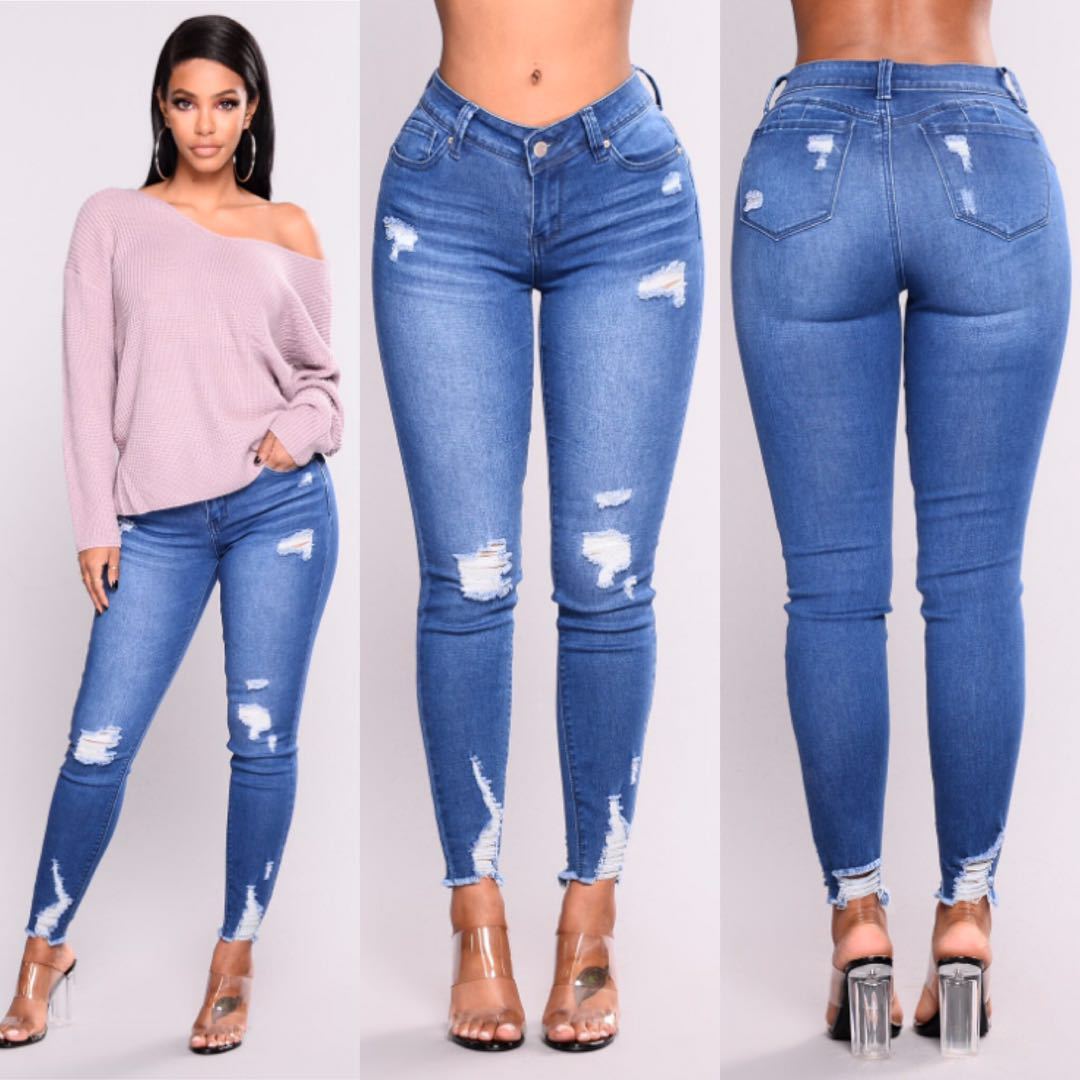 Patricia – Hoog getailleerde Stretch Slim Pencil Broek