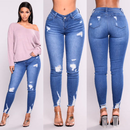 Patricia – Hoog getailleerde Stretch Slim Pencil Broek