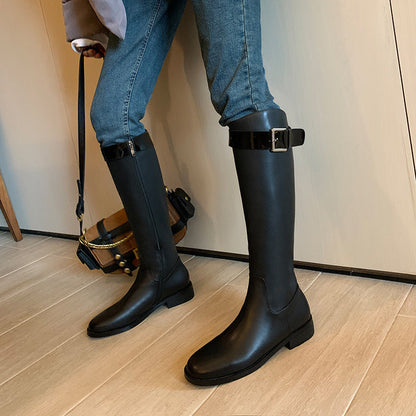 Ann – Retro Rondneus Ridderlaarzen