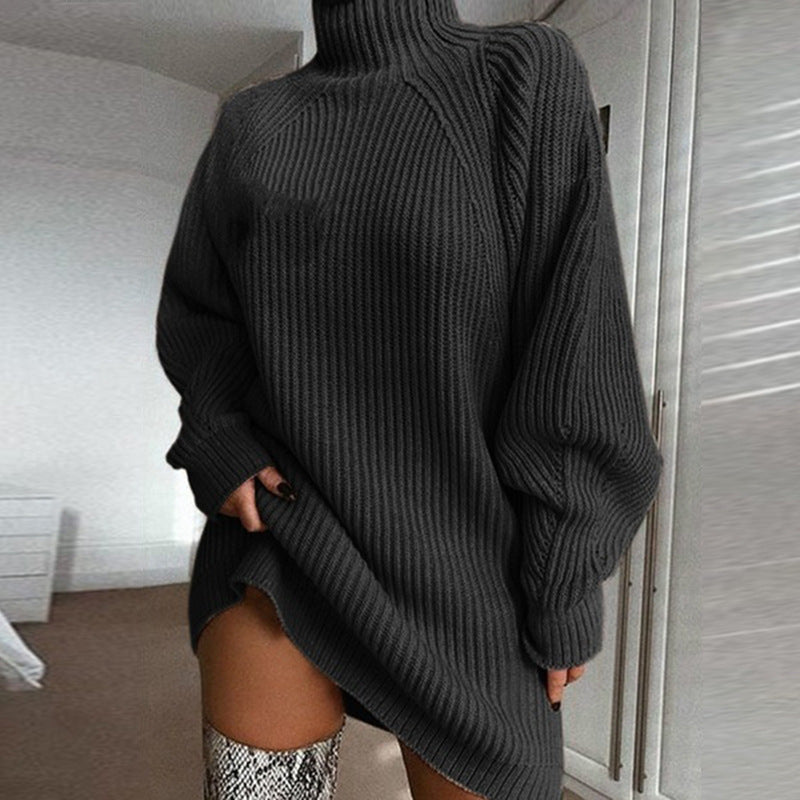 Lynda – Lange Coltrui Jurk Winter Warme Damestrui