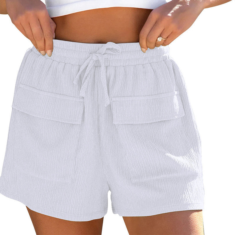 Mary – Zomerse Drawstring Shorts met Zakken voor Dames
