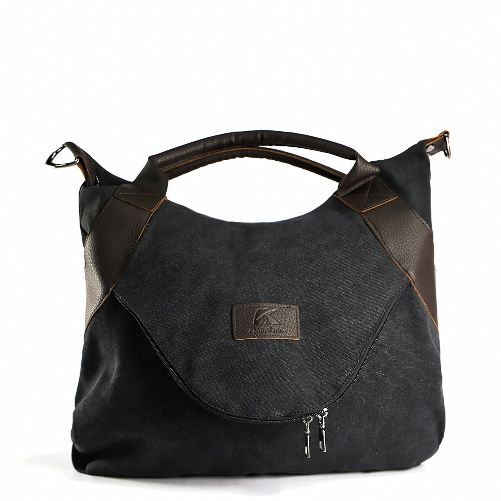 Miranda – Minimalistische Retro Schoudertas van Vintage Canvas