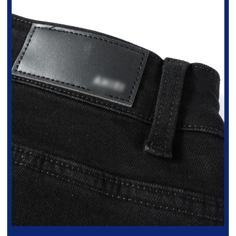 Darren – Zwarte Vouwjeans voor Heren