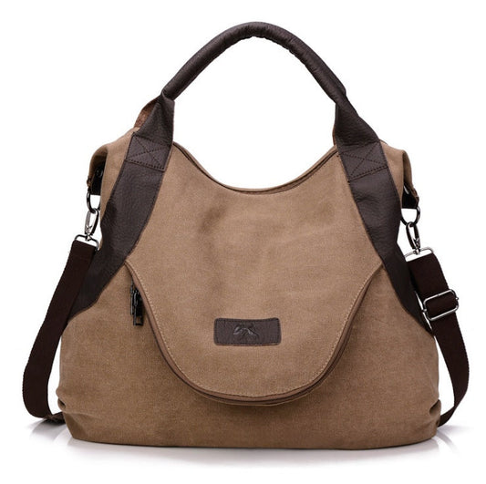 Miranda – Minimalistische Retro Schoudertas van Vintage Canvas