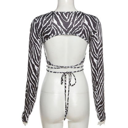 Tanya – Gestreept Schnuer-Top voor Dames