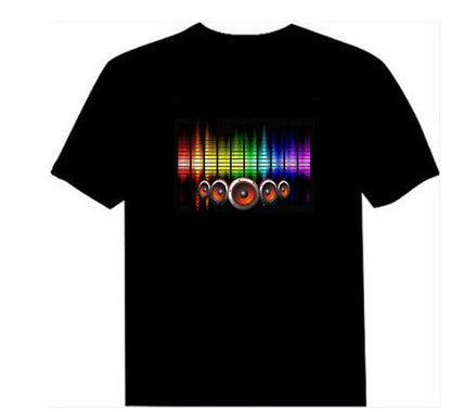 Joan – Muziek Geactiveerd T-Shirt met Licht Effect