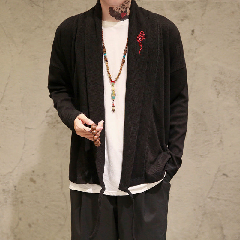 Eddie – Geborduurde Hanfu-stijl Cardigan