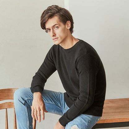 Ronnie – Heren Gebreide Trui met Ronde Hals