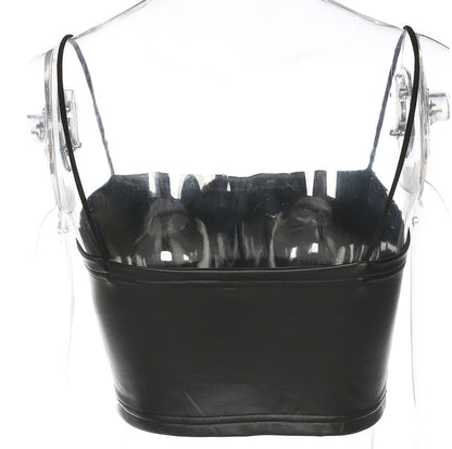 Wendy – Vegan Leren Top