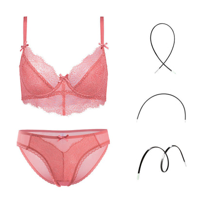 Stephanie – Transparante Lingerieset met Borduurwerk