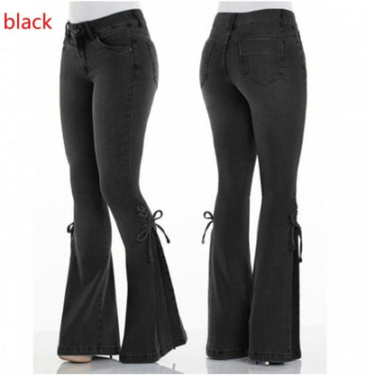 Amy – Dames Stretch-Jeans met Midden Taille