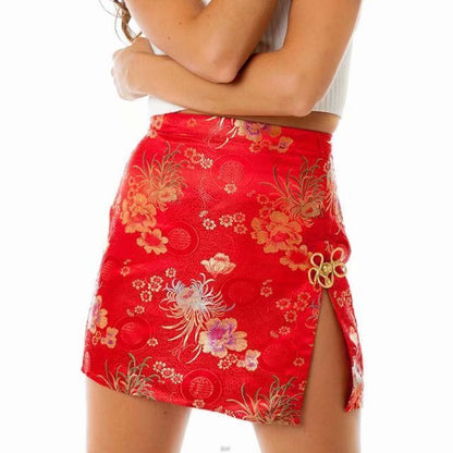 Victoria – Retro Cheongsam-Kleid mit Seitenschlitz und hohem Bund