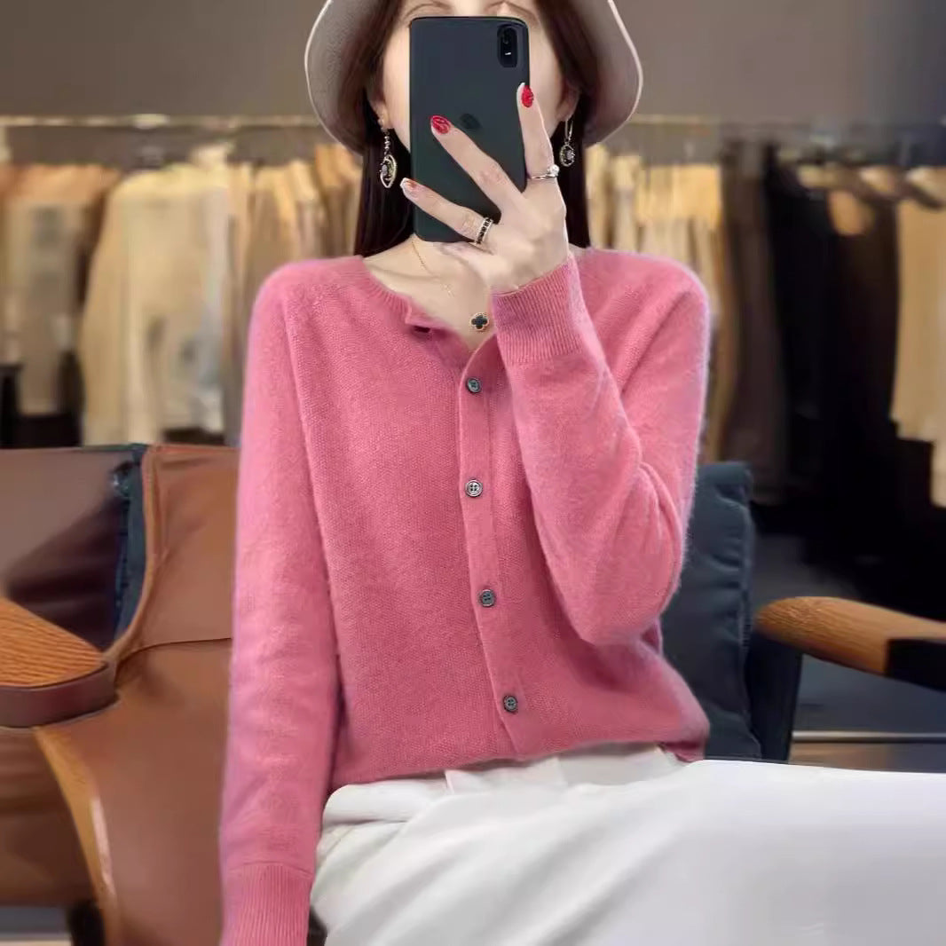 Linda – Merino Wol Cardigan met Kasjmier