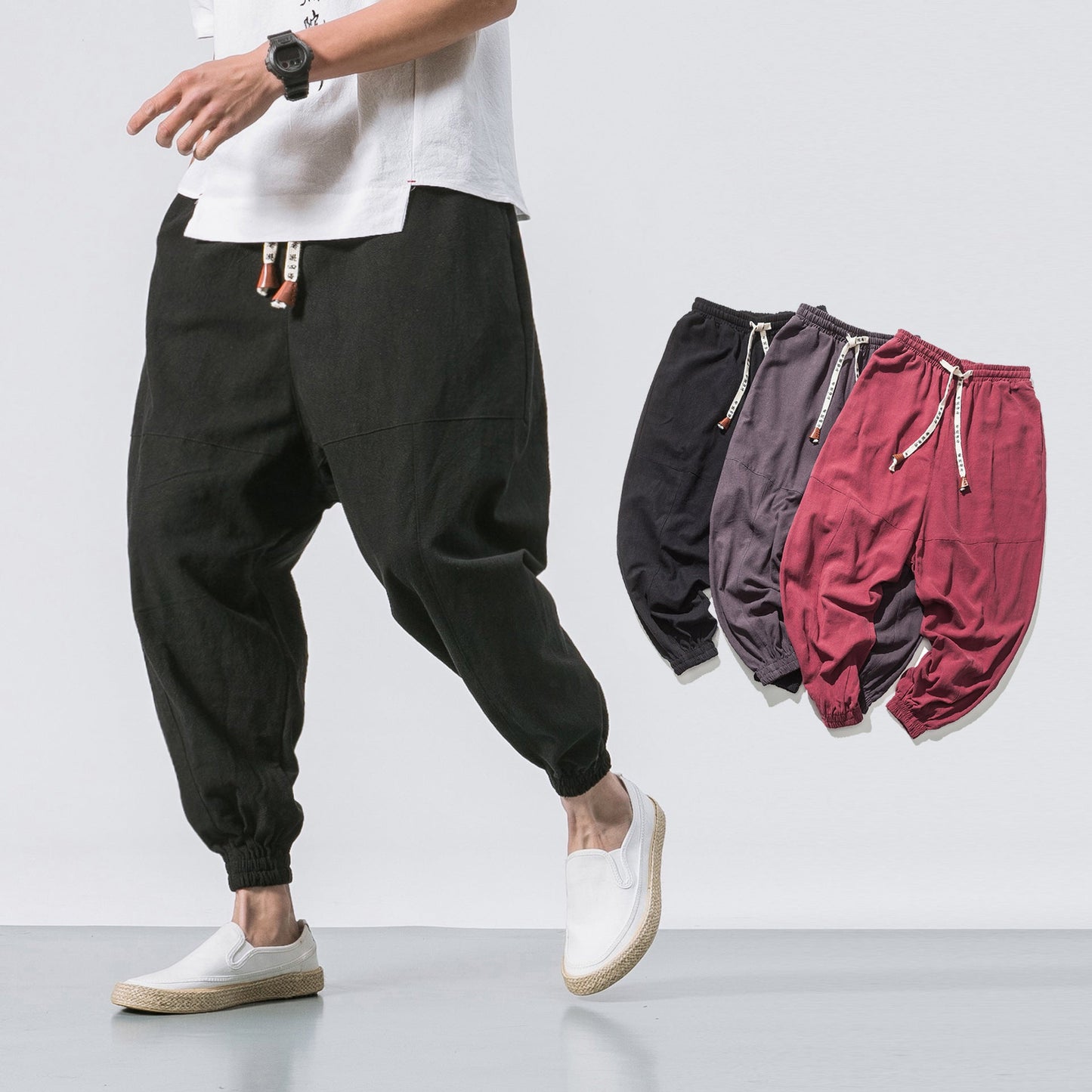 Philip – Sportieve heren joggingsbroek met elastische tailleband en zakken