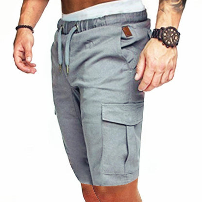 James – Strakke Elastische Heren-Cropped-Shorts