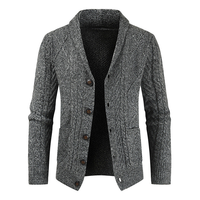 Ben – Relaxed Gebreid Vest met V-Hals van Vegan Leer