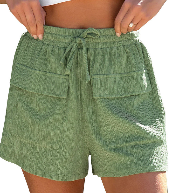 Mary – Zomerse Drawstring Shorts met Zakken voor Dames