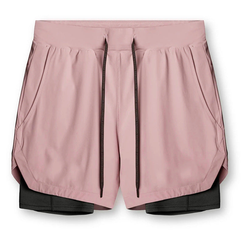 Aidan – Sportieve, sneldrogende, dubbele laag twee-in-één hardloopshorts