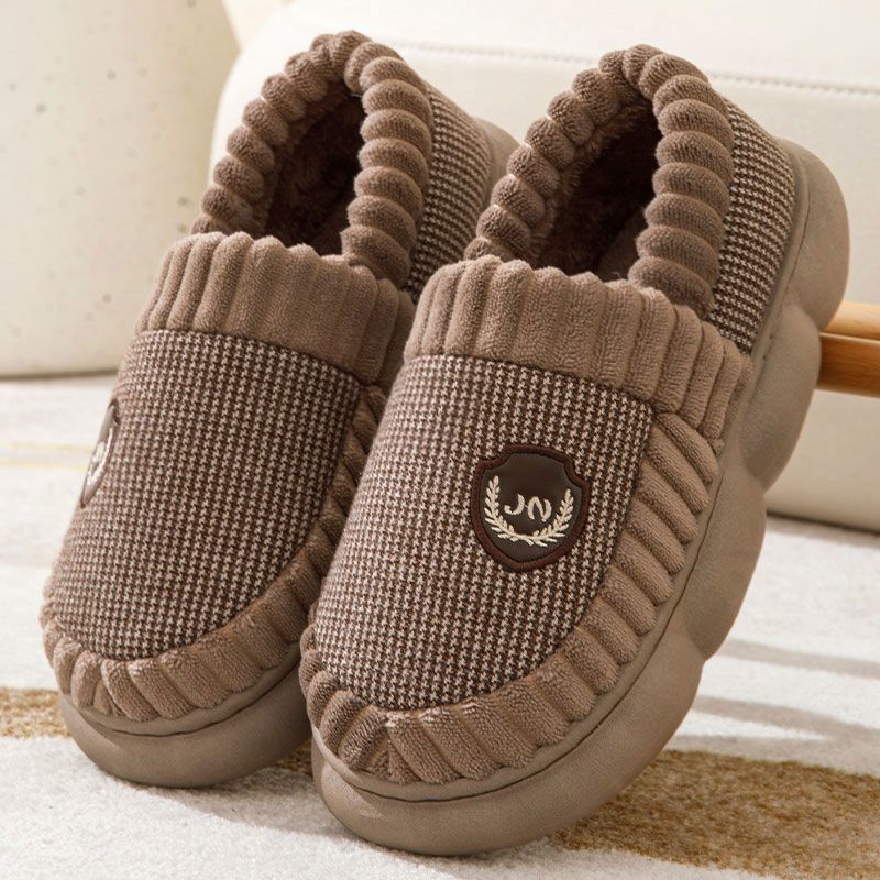 Alice – Pluche Pantoffels met Kleurblok voor Winter