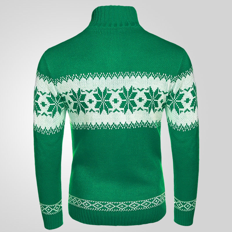 Danny – Herenpullover met Kerstmotief en Jacquard Breidesign