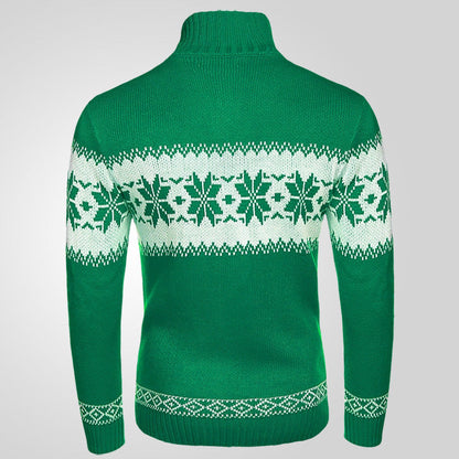 Danny – Herenpullover met Kerstmotief en Jacquard Breidesign