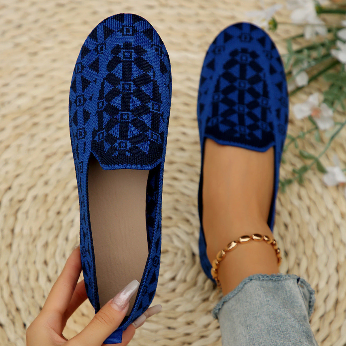 Ruby – Ademend Gebreide Slippers voor Dames