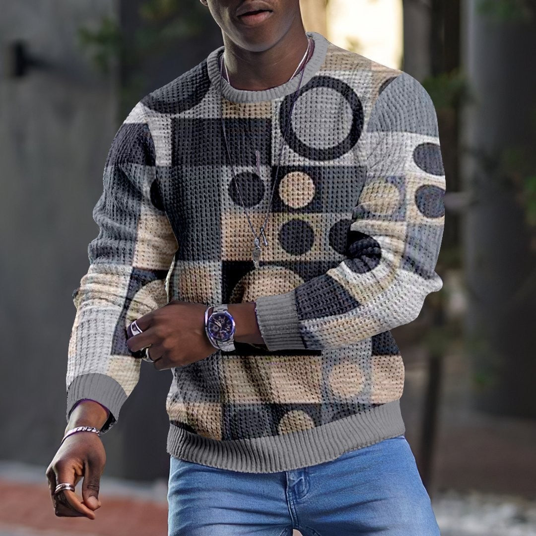 Keith – 3D Pullover voor heren met lange mouwen