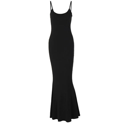 Natasha – Sexy Smalle Straploze Lange Jurk