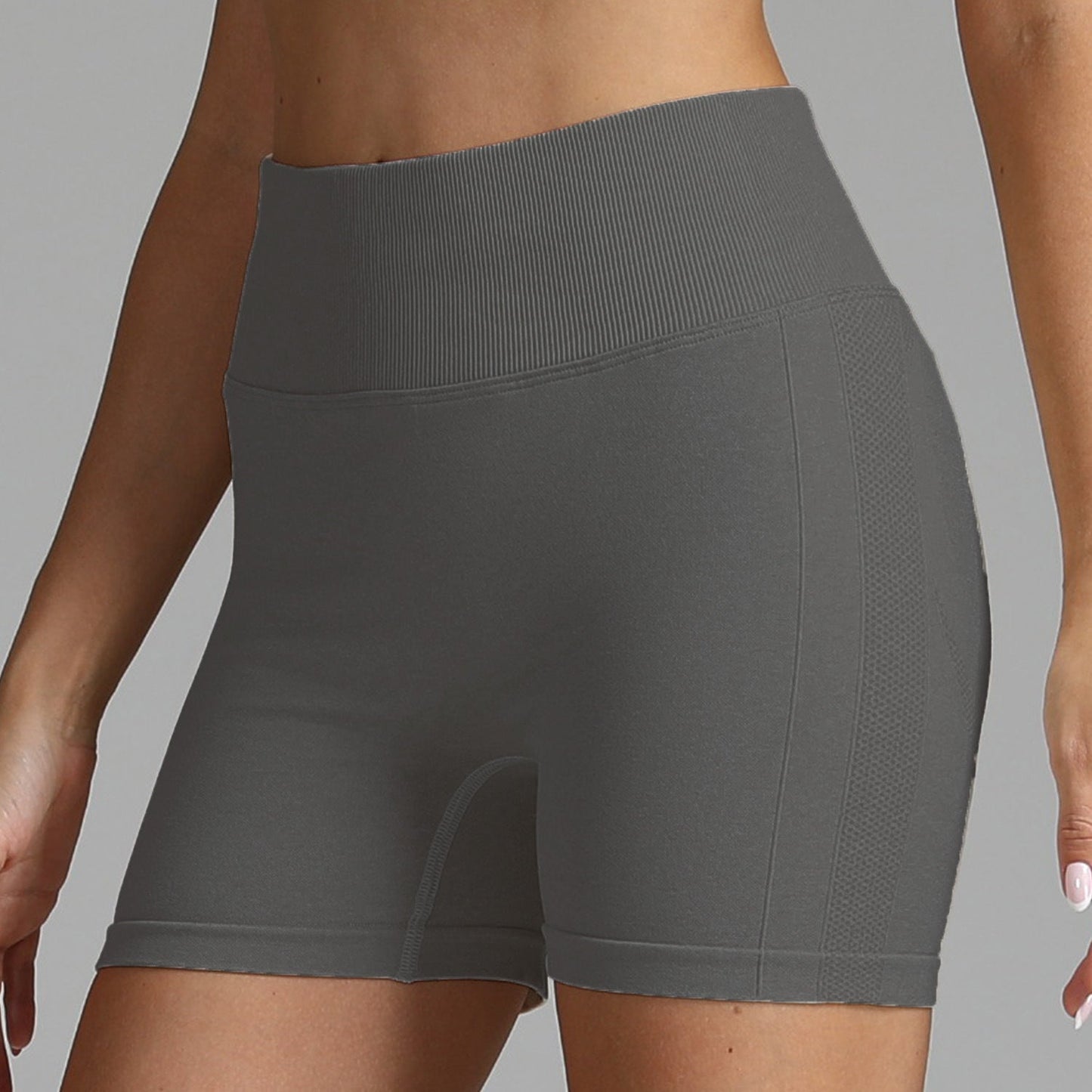 Tara – Naadloze Yoga-Shorts voor Dames met Hoge Taille en Heupenstrakker Design