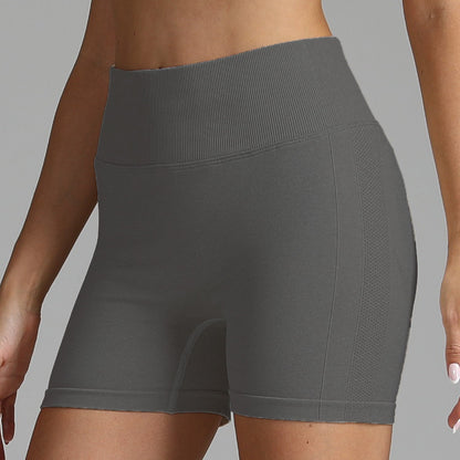 Tara – Naadloze Yoga-Shorts voor Dames met Hoge Taille en Heupenstrakker Design