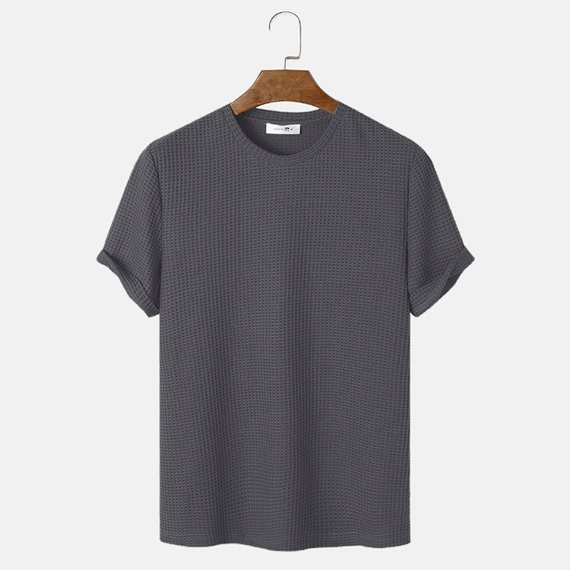 Louis – Basic T-Shirts met ronde hals in effen kleuren voor heren